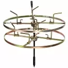 wire rell permanent 4 arm double stand